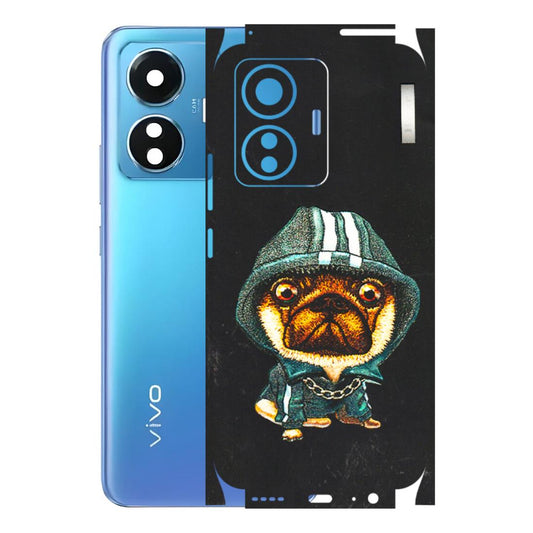 VIVO Z/V/X/T/U/S Series Phone Skins (All Models) - Puppy N Hoodie - 3D Embossed Finish (L-90) Vivo T1