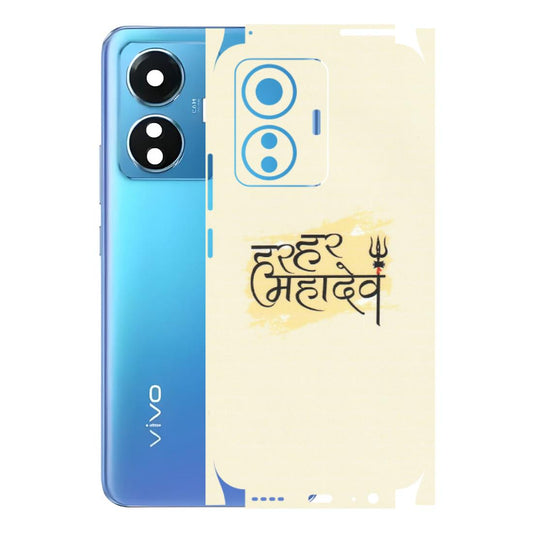 VIVO Z/V/X/T/U/S Series Phone Skins (All Models) - Har Har Mahadev - Matte Finish (M-10) Vivo T1