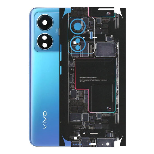 VIVO Z/V/X/T/U/S Series Phone Skins (All Models) - Motherboard Circuit Layout - Matte Finish (M-117) Vivo T1