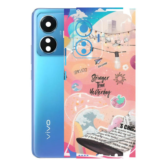 VIVO Z/V/X/T/U/S Series Phone Skins (All Models) - Stronger Then Yesterday - Matte Finish (M-128) Vivo T1