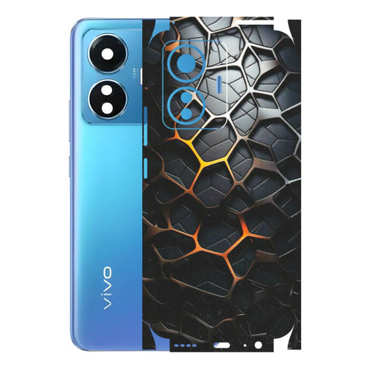 VIVO Z/V/X/T/U/S Series Phone Skins (All Models) - New Abstract Graphite Tiles - Matte Finish (M-130) Vivo T1