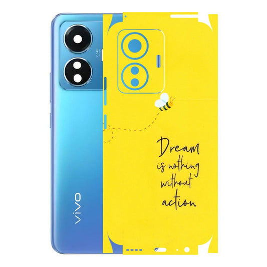 VIVO Z/V/X/T/U/S Series Phone Skins (All Models) - Dream Is Nothing Without Action - Matte Finish (M-138) Vivo T1