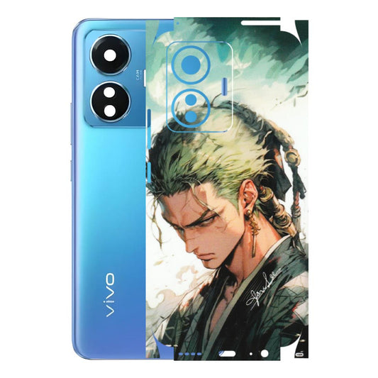 VIVO Z/V/X/T/U/S Series Phone Skins (All Models) - New Roronoa Zoro One Picece Anime - Matte Finish (M-140) Vivo T1