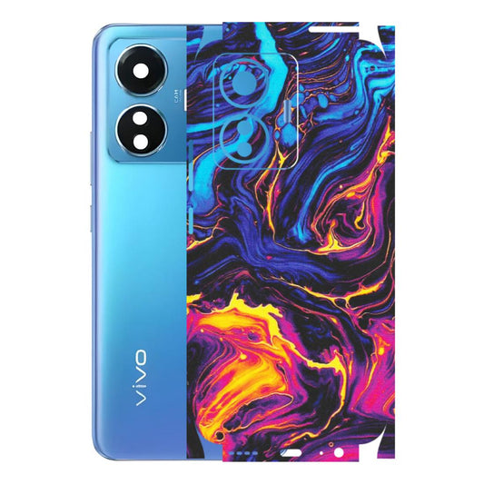 VIVO Z/V/X/T/U/S Series Phone Skins (All Models) - Abstract Paint Classy - Matte Finish (M-15) Vivo T1