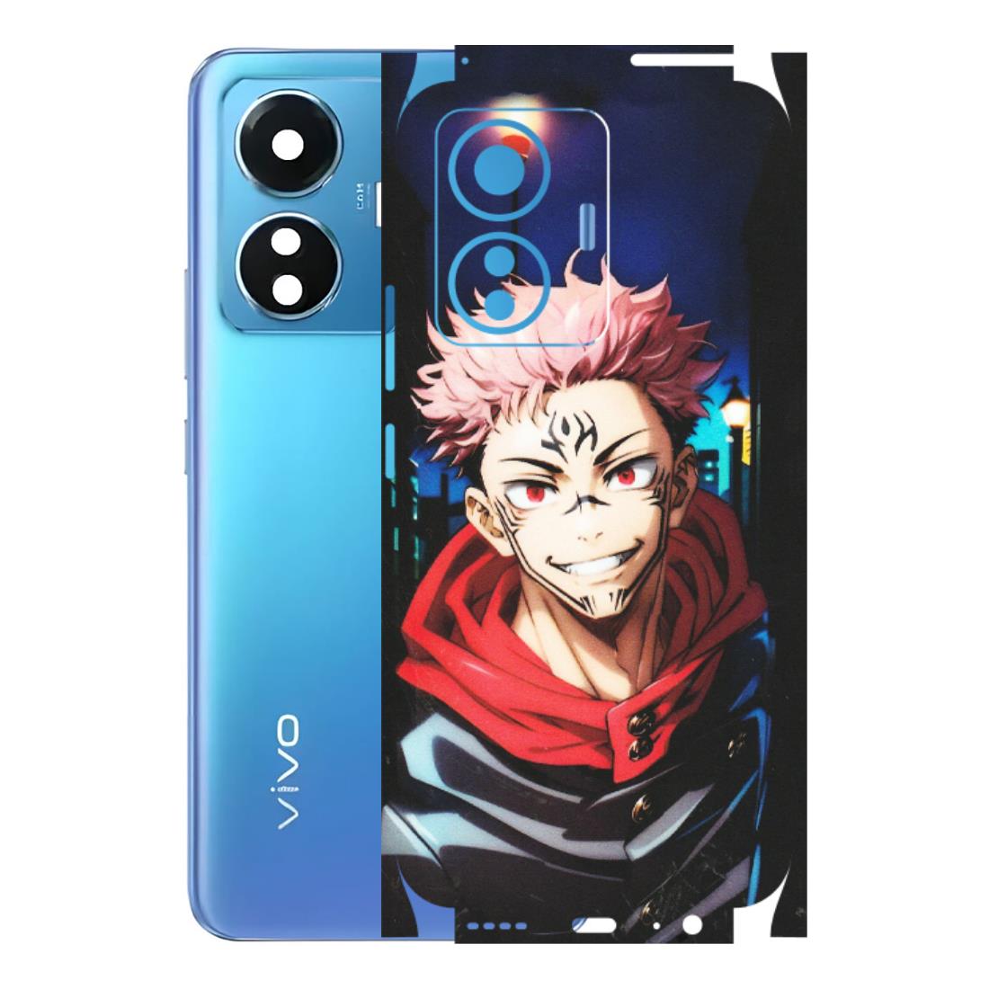 VIVO Z/V/X/T/U/S Series Phone Skins (All Models) - Yuji Itadori Funny Face Anime - Matte Finish (M-152) Vivo T1