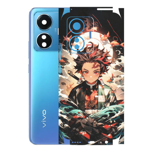 VIVO Z/V/X/T/U/S Series Phone Skins (All Models) - Tanjiro Demon Slayer Anime - Matte Finish (M-158) Vivo T1