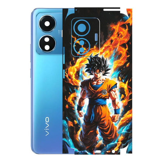 VIVO Z/V/X/T/U/S Series Phone Skins (All Models) - Goku Transformation Anime - Matte Finish (M-159) Vivo T1