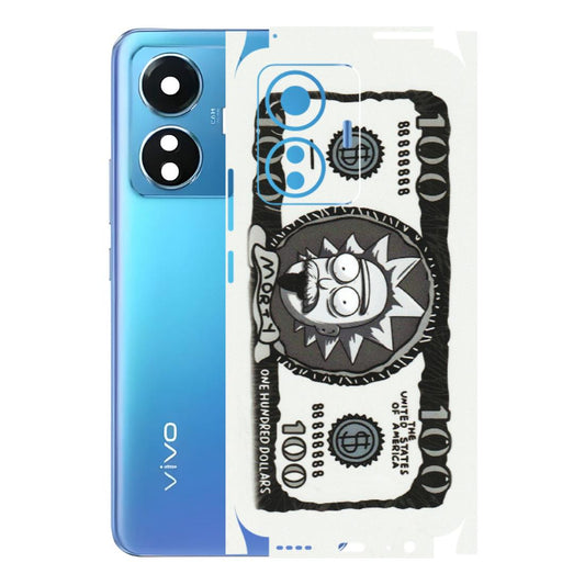 VIVO Z/V/X/T/U/S Series Phone Skins (All Models) - Rick And Morty Hundred Dollar Anime - Matte Finish (M-161) Vivo T1