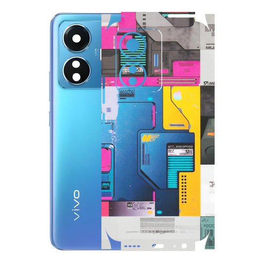 VIVO Z/V/X/T/U/S Series Phone Skins (All Models) - Colourfull Motherboard Internals - Matte Finish (M-55) Vivo T1