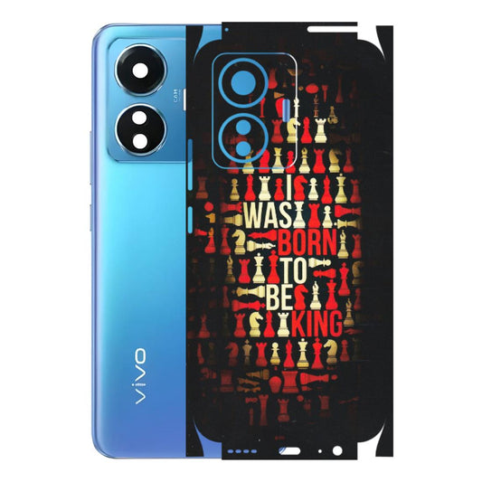 VIVO Z/V/X/T/U/S Series Phone Skins (All Models) - Born To Be King - Matte Finish (M-73) Vivo T1