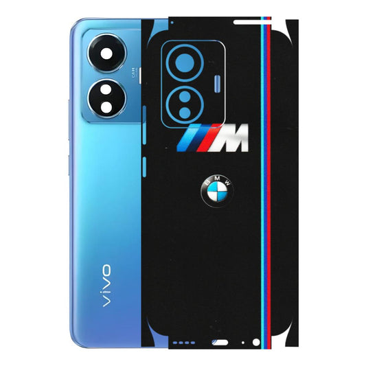 VIVO Z/V/X/T/U/S Series Phone Skins (All Models) - Styling With Black BMW - Matte Finish (M-74) Vivo T1