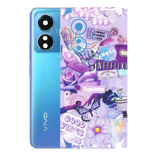 VIVO Z/V/X/T/U/S Series Phone Skins (All Models) - Supreme Purple Magic - Matte Finish (M-88) Vivo T1