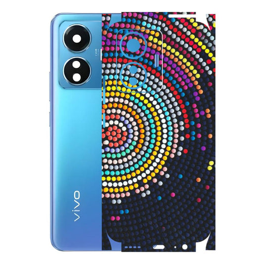 VIVO Z/V/X/T/U/S Series Phone Skins (All Models) - Rainbow Dot Mandala - Matte Finish (M-97) Vivo T1