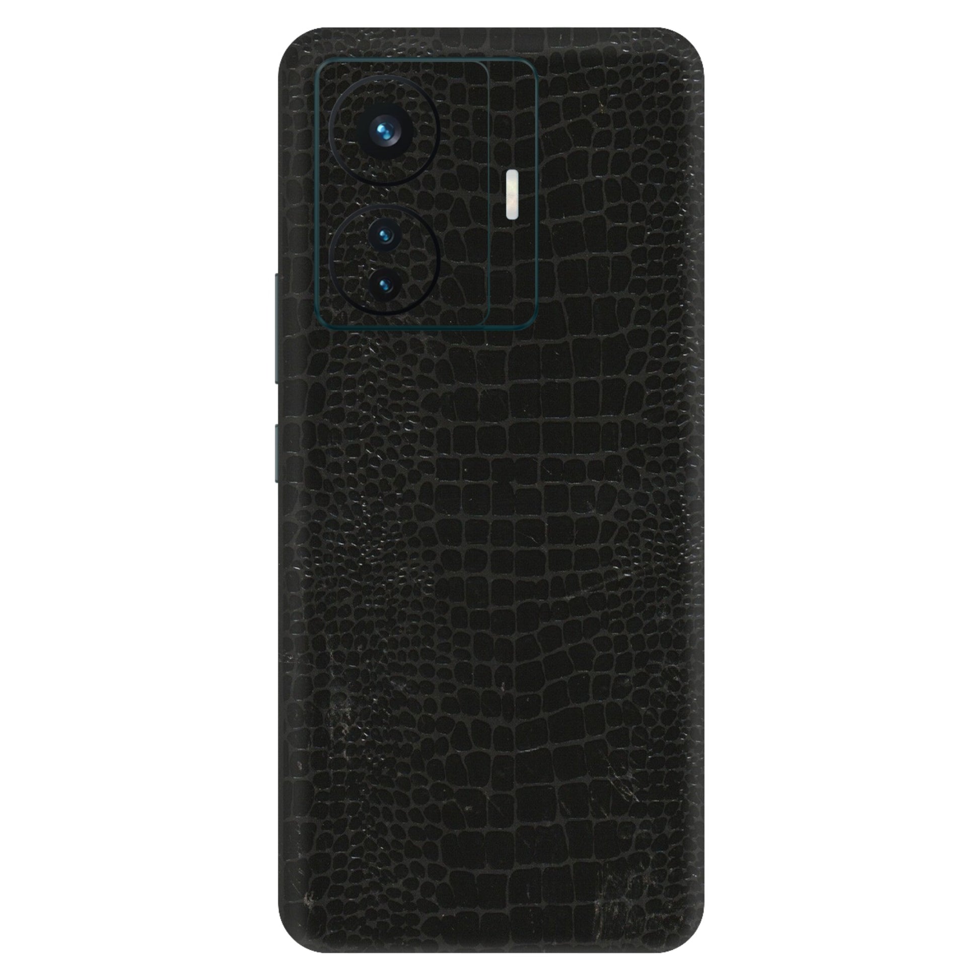 VIVO Z/V/X/T/U/S Series Phone Skins (All Models) - Snake Leather Black - 3D Embossed Finish (L-107) Vivo T1 Pro (5G)