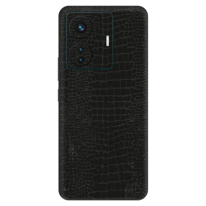 VIVO Z/V/X/T/U/S Series Phone Skins (All Models) - Snake Leather Black - 3D Embossed Finish (L-107) Vivo T1 Pro (5G)