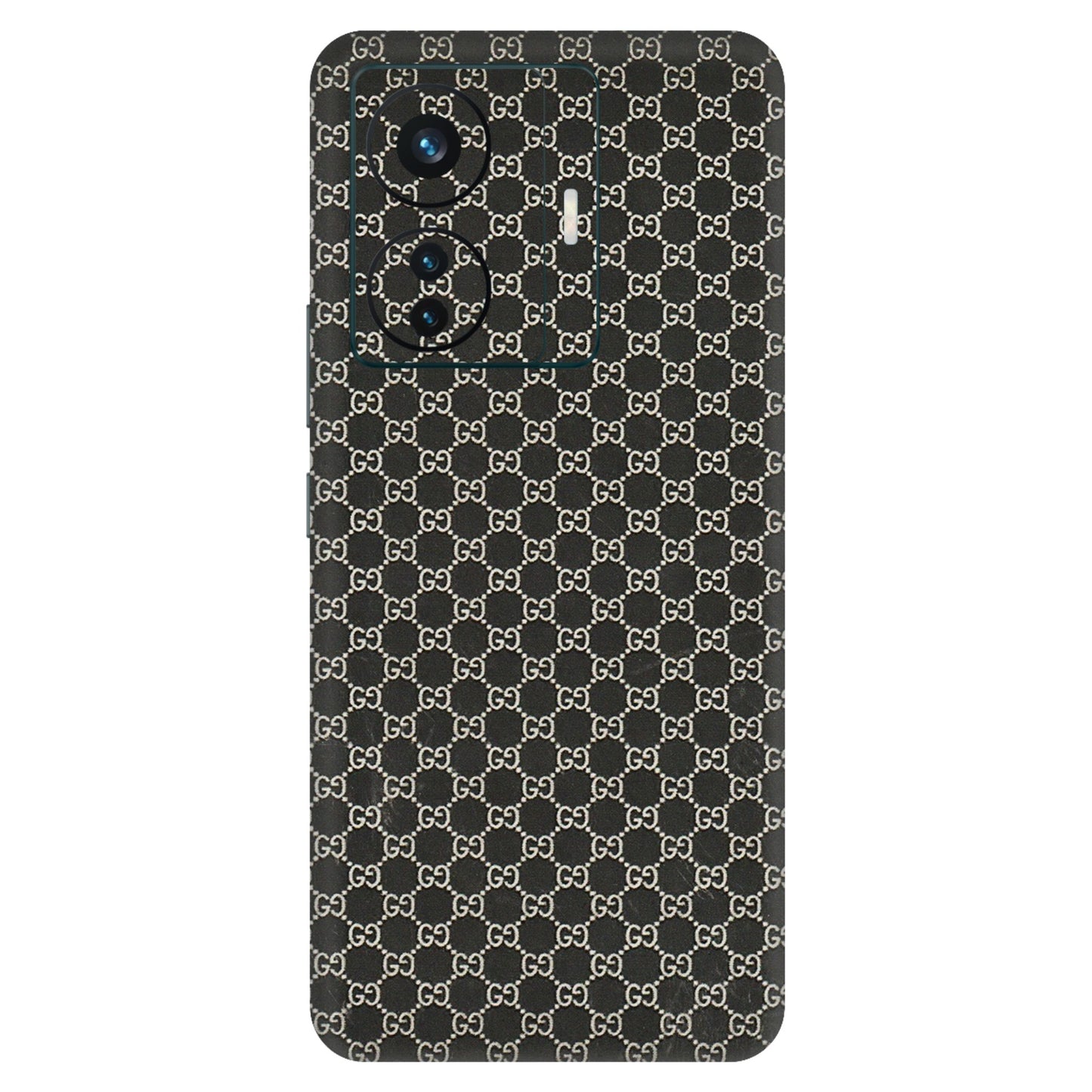 VIVO Z/V/X/T/U/S Series Phone Skins (All Models) - Black G Print - 3D Embossed Finish (L-109) Vivo T1 Pro (5G)