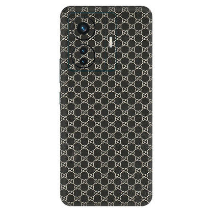 VIVO Z/V/X/T/U/S Series Phone Skins (All Models) - Black G Print - 3D Embossed Finish (L-109) Vivo T1 Pro (5G)