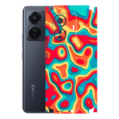 VIVO Z/V/X/T/U/S Series Phone Skins (All Models) - Abstract Swirl - 3D Embossed Finish (L-150) Vivo T1 Pro (5G)