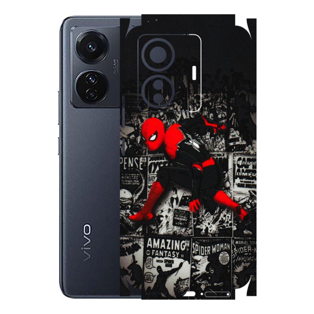 VIVO Z/V/X/T/U/S Series Phone Skins (All Models) - SpiderMan New - 3D Embossed Finish (L-162) Vivo T1 Pro (5G)