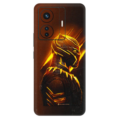 VIVO Z/V/X/T/U/S Series Phone Skins (All Models) - Gold Black Panther - 3D Embossed Finish (L-181) Vivo T1 Pro (5G)