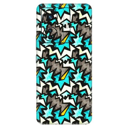 VIVO Z/V/X/T/U/S Series Phone Skins (All Models) - Funky Zig Zag - 3D Embossed Finish (L-223) Vivo T1 Pro (5G)