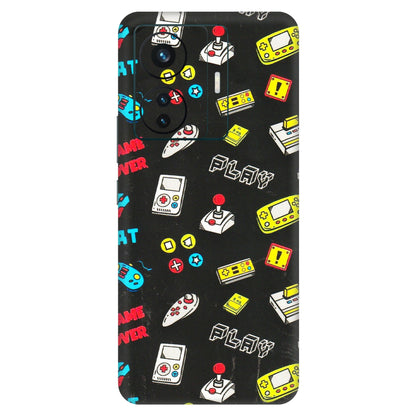 VIVO Z/V/X/T/U/S Series Phone Skins (All Models) - Gaming Doodles - 3D Embossed Finish (L-224) Vivo T1 Pro (5G)