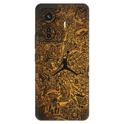 VIVO Z/V/X/T/U/S Series Phone Skins (All Models) - Premium Gold Basketball Player - 3D Embossed Finish (L-236) Vivo T1 Pro (5G)