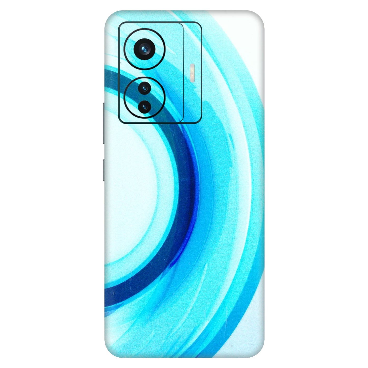 VIVO Z/V/X/T/U/S Series Phone Skins (All Models) - The Blue Curve - 3D Embossed Finish (L-244) Vivo T1 Pro (5G)