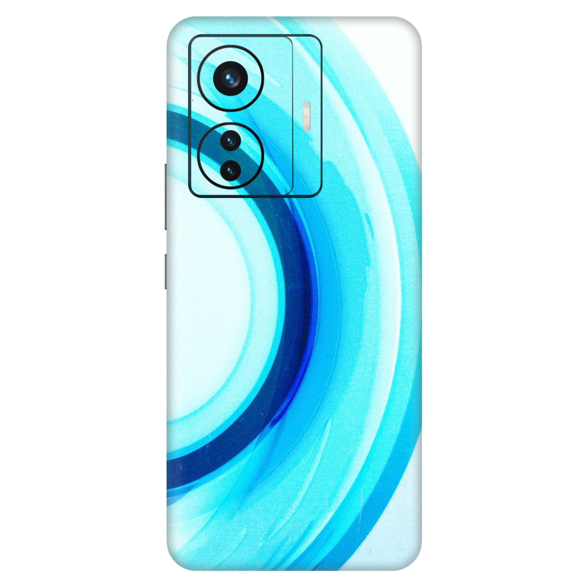 VIVO Z/V/X/T/U/S Series Phone Skins (All Models) - The Blue Curve - 3D Embossed Finish (L-244) Vivo T1 Pro (5G)