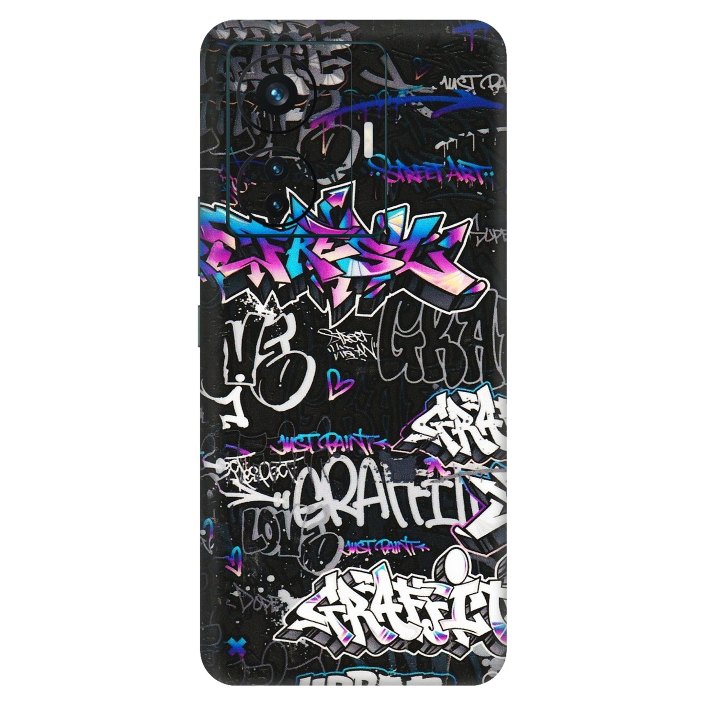 VIVO Z/V/X/T/U/S Series Phone Skins (All Models) - Graffiti Killer - 3D Embossed Finish (L-274) Vivo T1 Pro (5G)