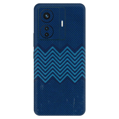 VIVO Z/V/X/T/U/S Series Phone Skins (All Models) - Blue Sober Waves - 3D Embossed Finish (L-306) Vivo T1 Pro (5G)