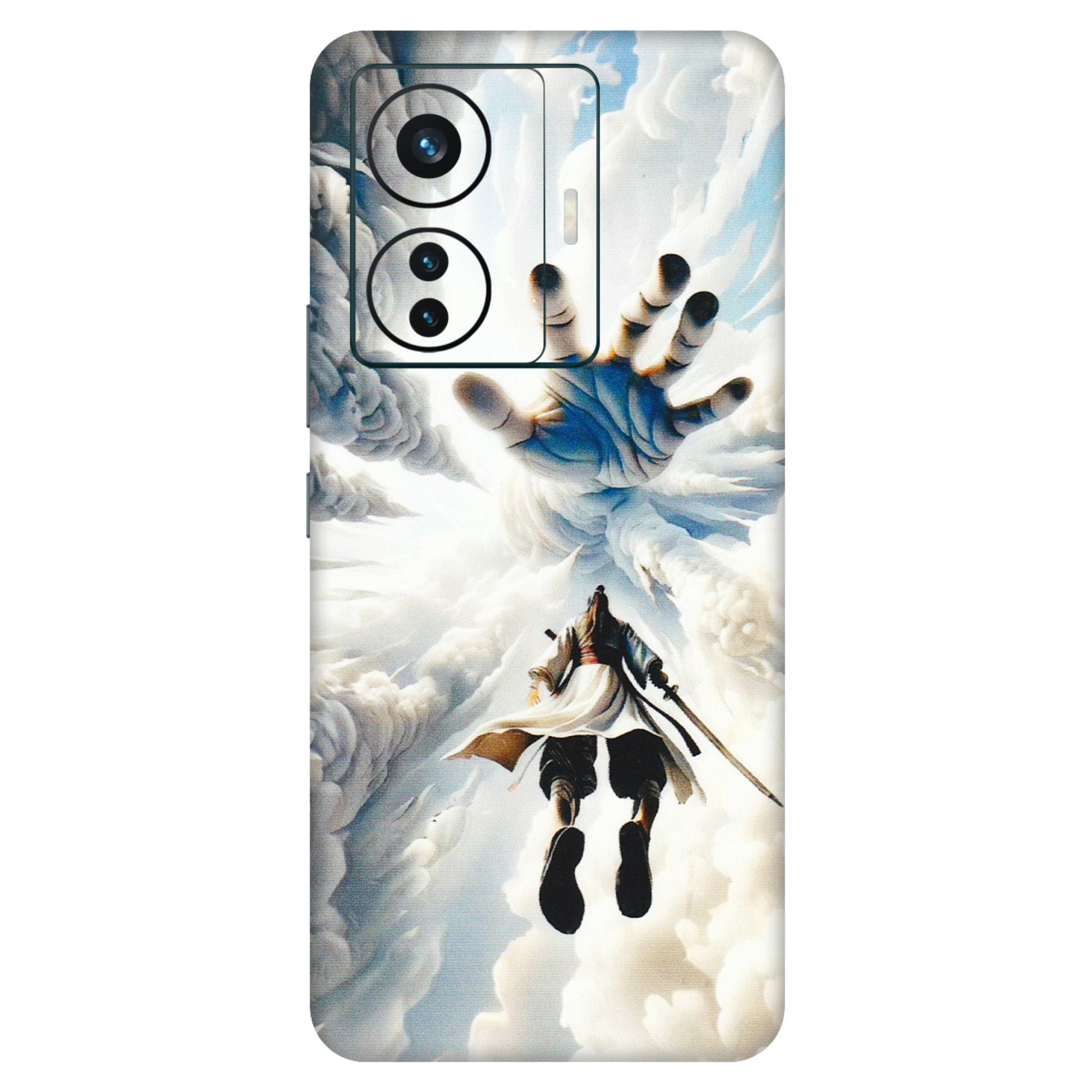 VIVO Z/V/X/T/U/S Series Phone Skins (All Models) - Big Hand With Monkey King - 3D Embossed Finish (L-323) Vivo T1 Pro (5G)