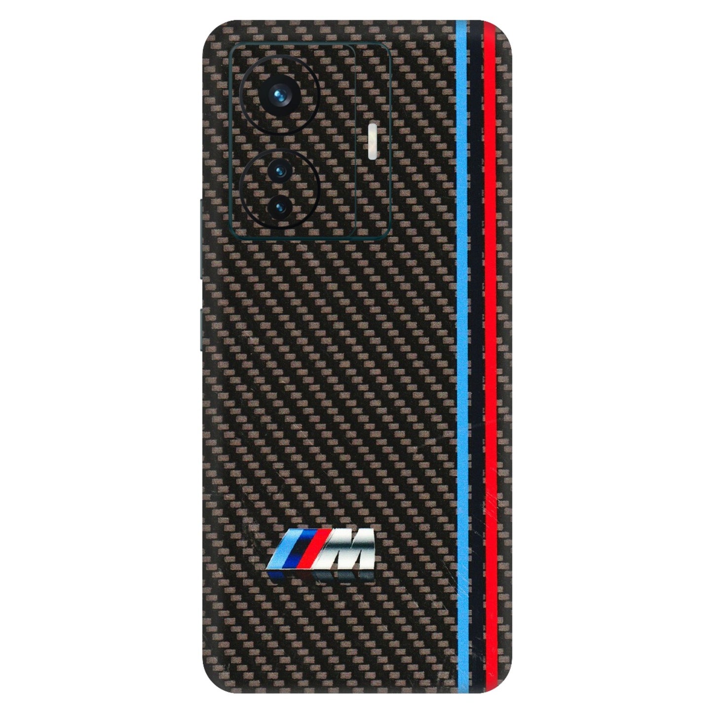 VIVO Z/V/X/T/U/S Series Phone Skins (All Models) - BM Carbon Fiber Feels - 3D Embossed Finish (L-38) Vivo T1 Pro (5G)