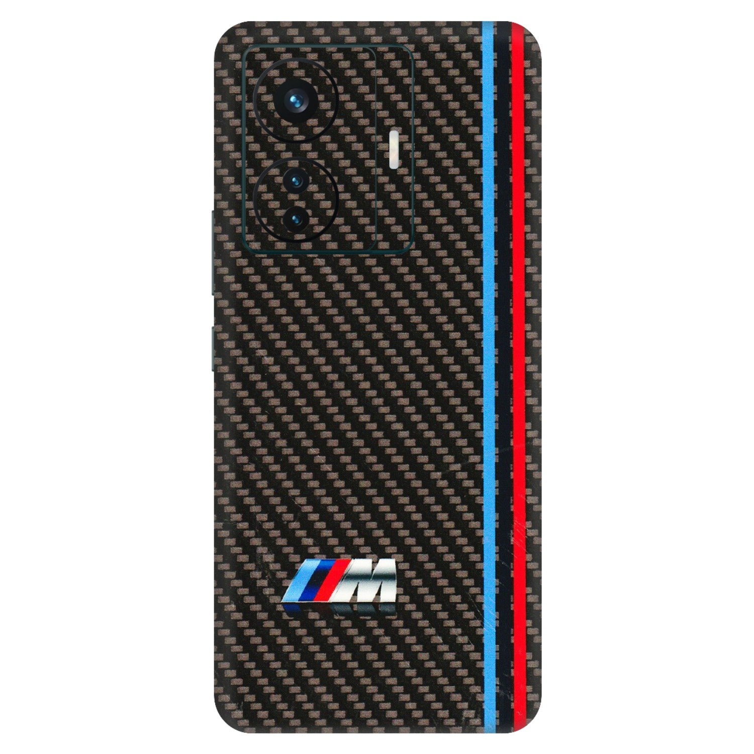 VIVO Z/V/X/T/U/S Series Phone Skins (All Models) - BM Carbon Fiber Feels - 3D Embossed Finish (L-38) Vivo T1 Pro (5G)