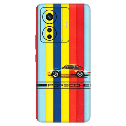 VIVO Z/V/X/T/U/S Series Phone Skins (All Models) - Multicolour Porche - 3D Embossed Finish (L-39) Vivo T1 Pro (5G)