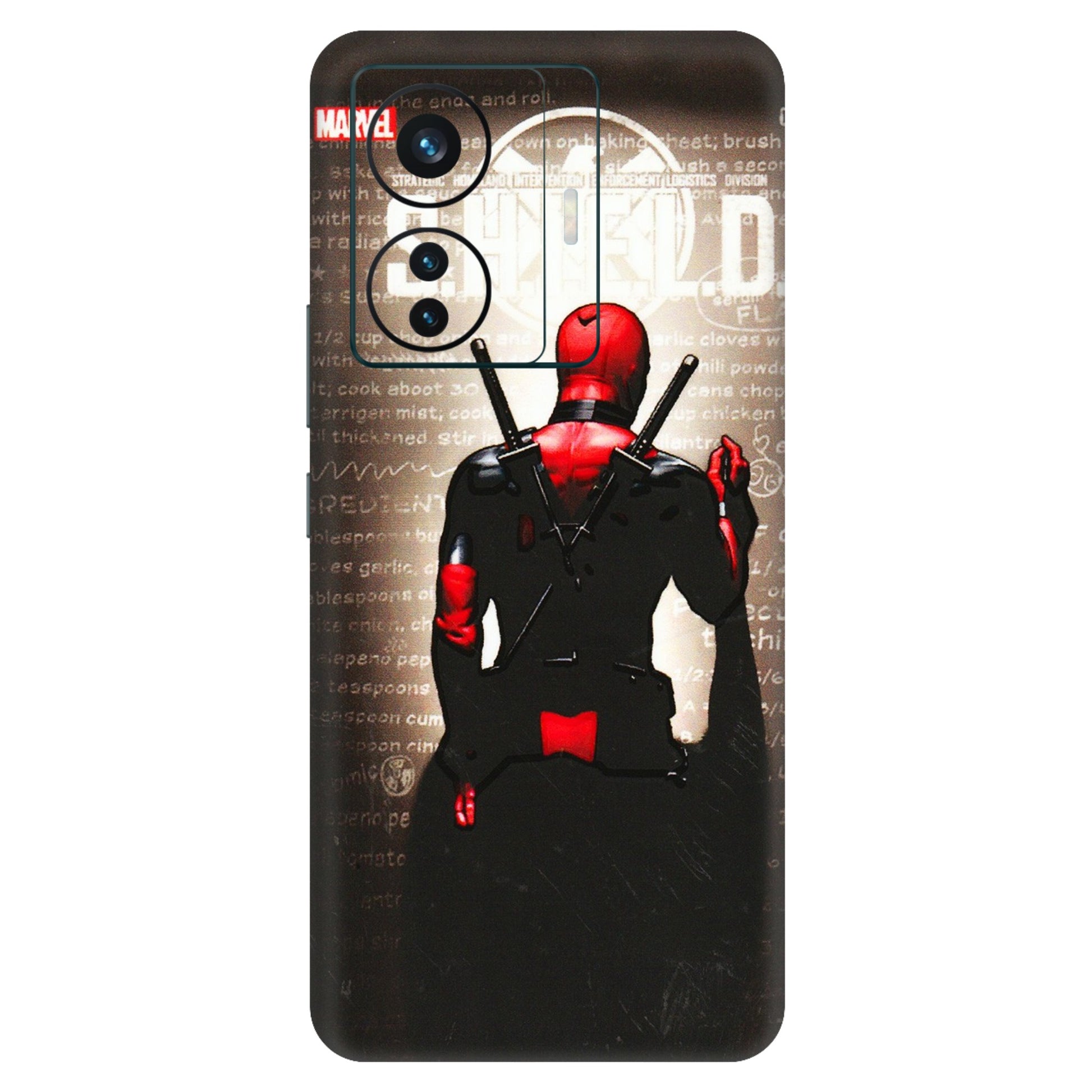 VIVO Z/V/X/T/U/S Series Phone Skins (All Models) - Deadpool - 3D Embossed Finish (L-56) Vivo T1 Pro (5G)