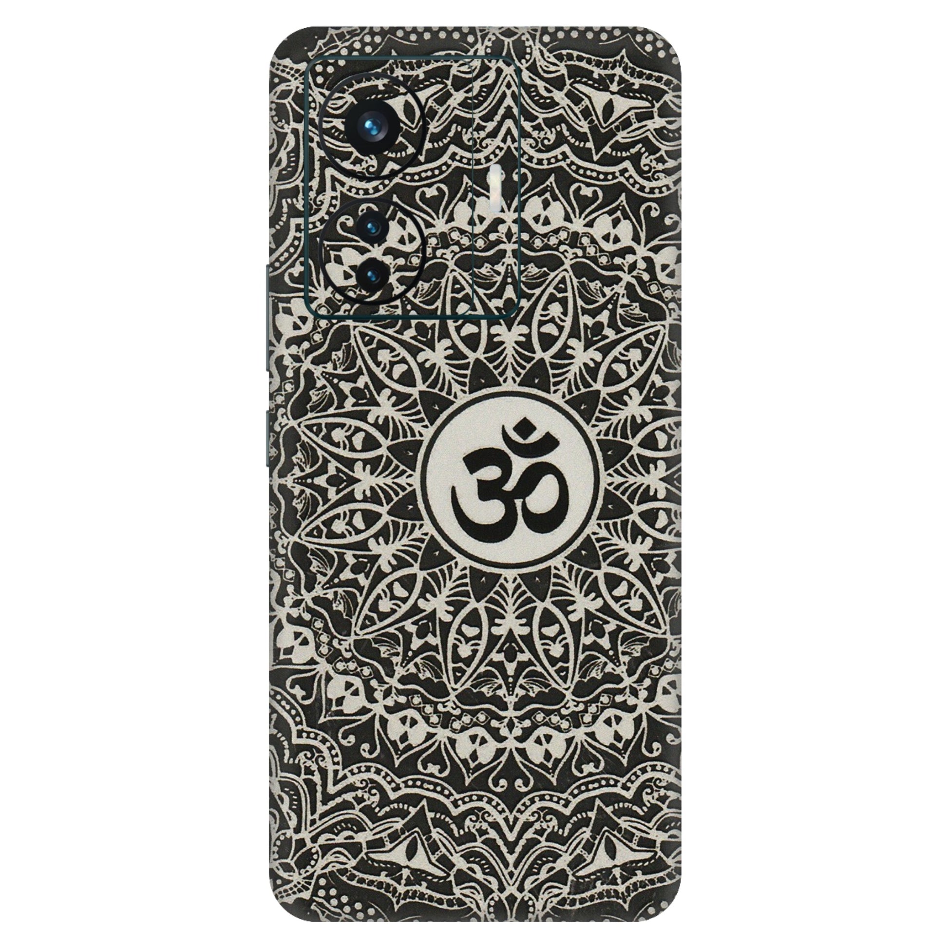 VIVO Z/V/X/T/U/S Series Phone Skins (All Models) - Aum Elegant Mandala - 3D Embossed Finish (L-62) Vivo T1 Pro (5G)
