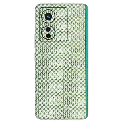 VIVO Z/V/X/T/U/S Series Phone Skins (All Models) - Gucci Fabric Pattern - 3D Embossed Finish (L-73) Vivo T1 Pro (5G)