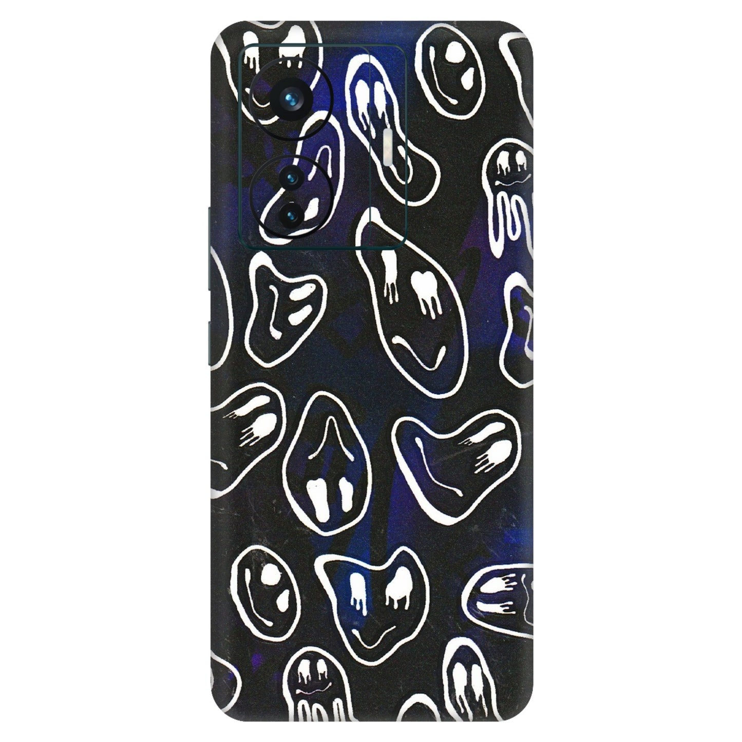 VIVO Z/V/X/T/U/S Series Phone Skins (All Models) - Distorted Smileys - 3D Embossed Finish (L-92) Vivo T1 Pro (5G)