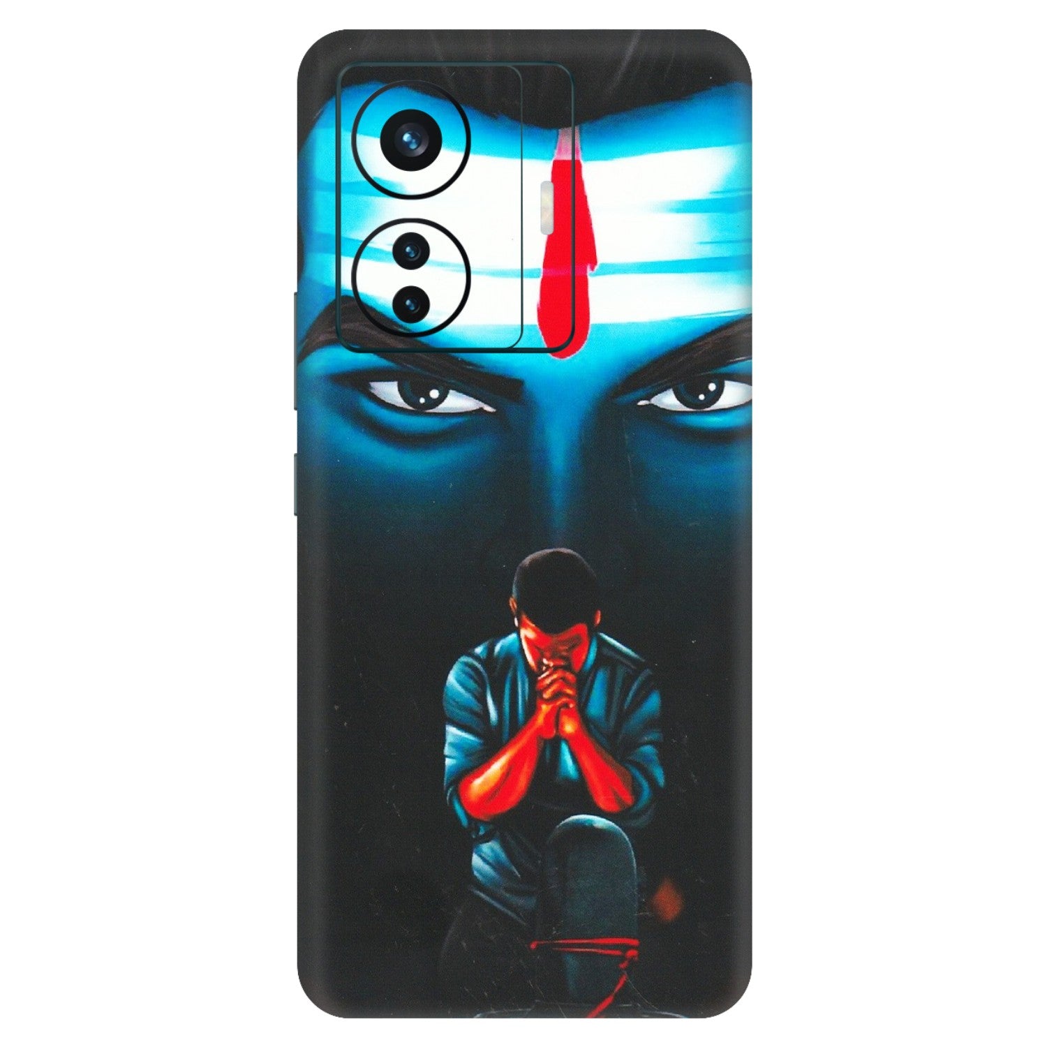 VIVO Z/V/X/T/U/S Series Phone Skins (All Models) - Mahakal Bhakt - Matte Finish (M-112) Vivo T1 Pro (5G)