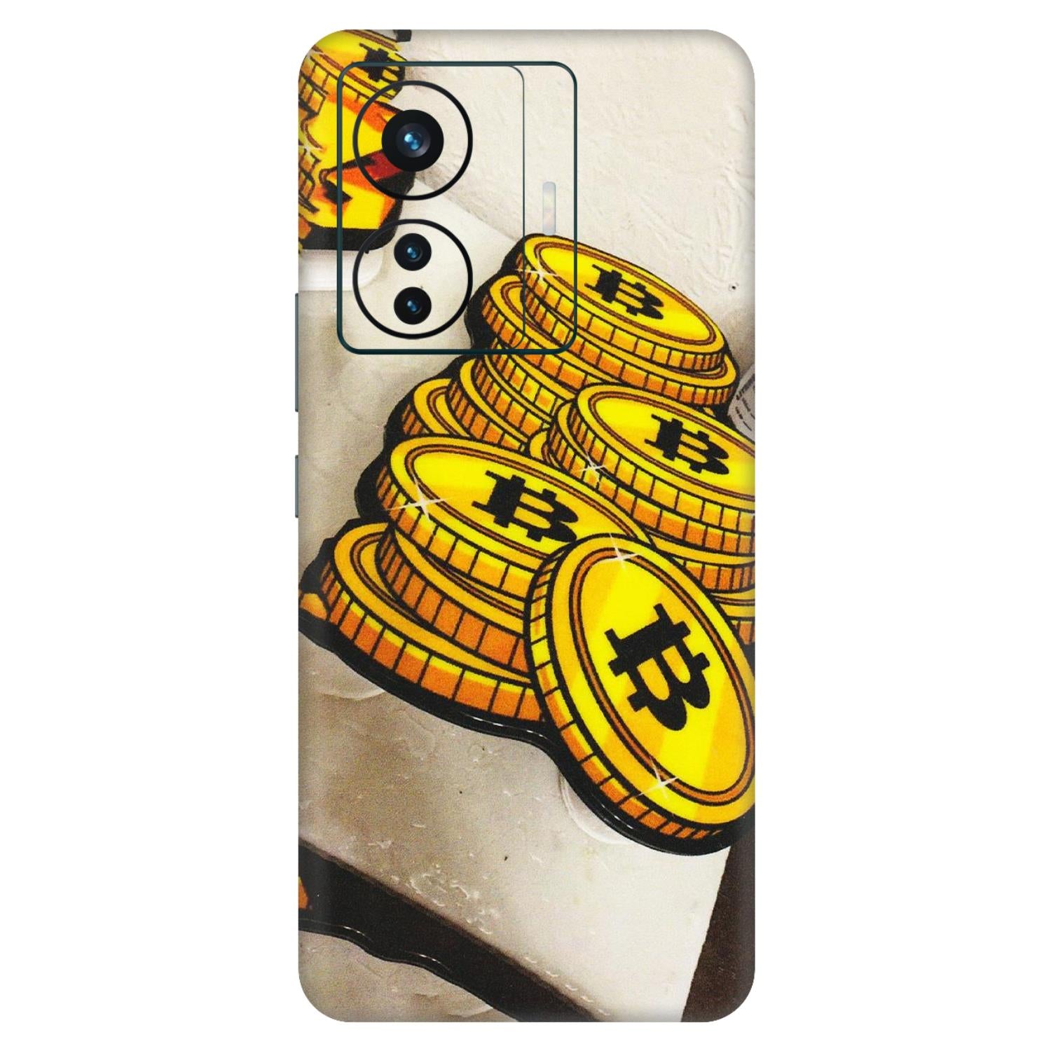 VIVO Z/V/X/T/U/S Series Phone Skins (All Models) - Billionaire Bitcoin Collection - Matte Finish (M-92) Vivo T1 Pro (5G)