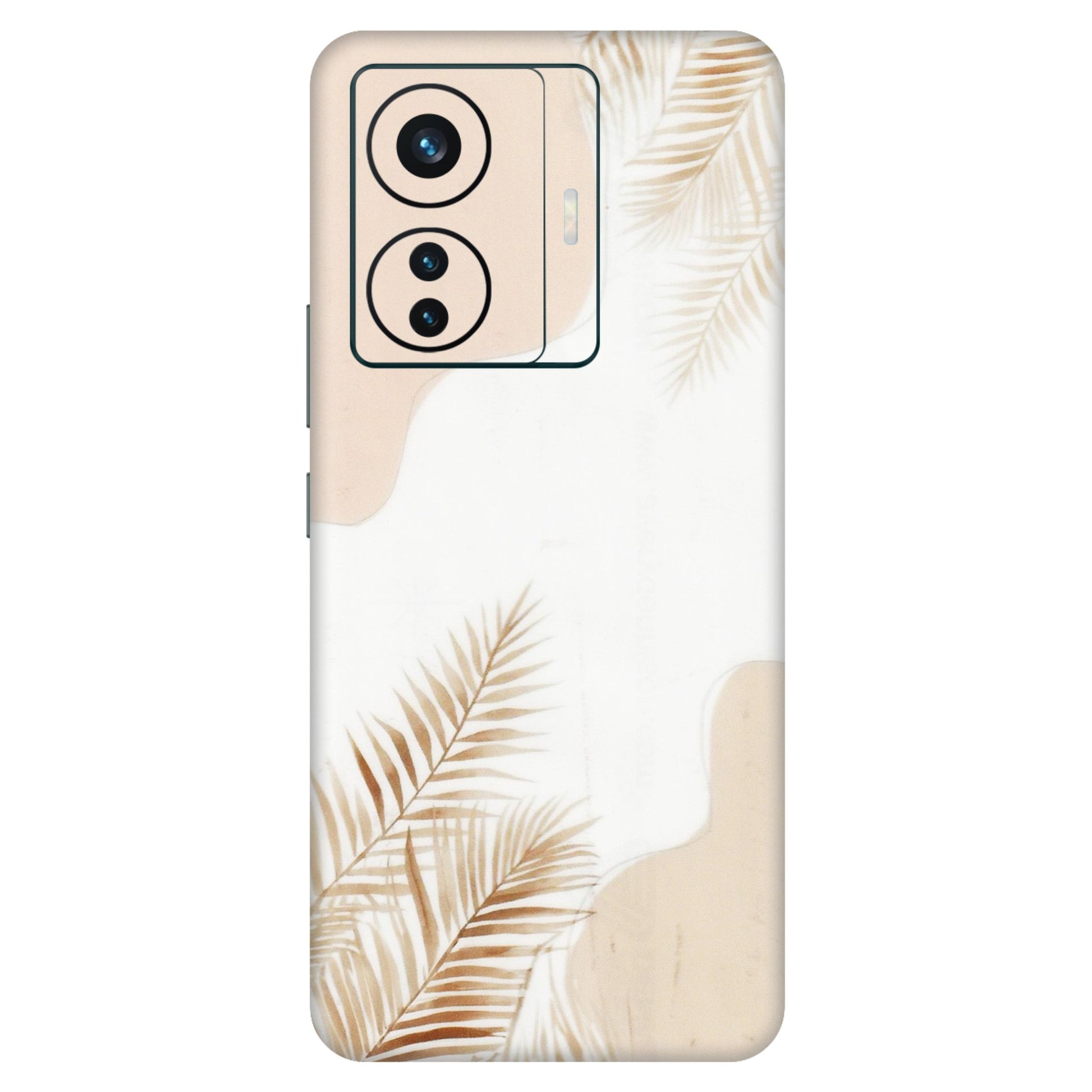 VIVO Z/V/X/T/U/S Series Phone Skins (All Models) - Gold Petals Abstract - Transparent Finish (T-08) Vivo T1 Pro (5G)