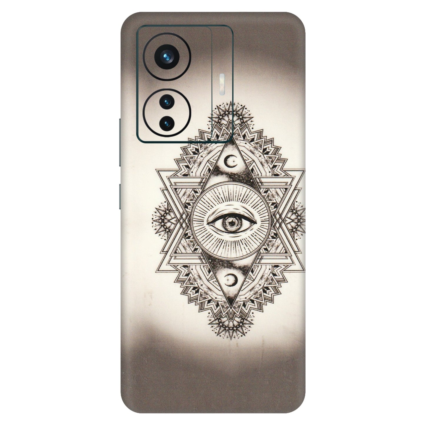 VIVO Z/V/X/T/U/S Series Phone Skins (All Models) - Illuminati Great Eye - Transparent Finish (T-14) Vivo T1 Pro (5G)