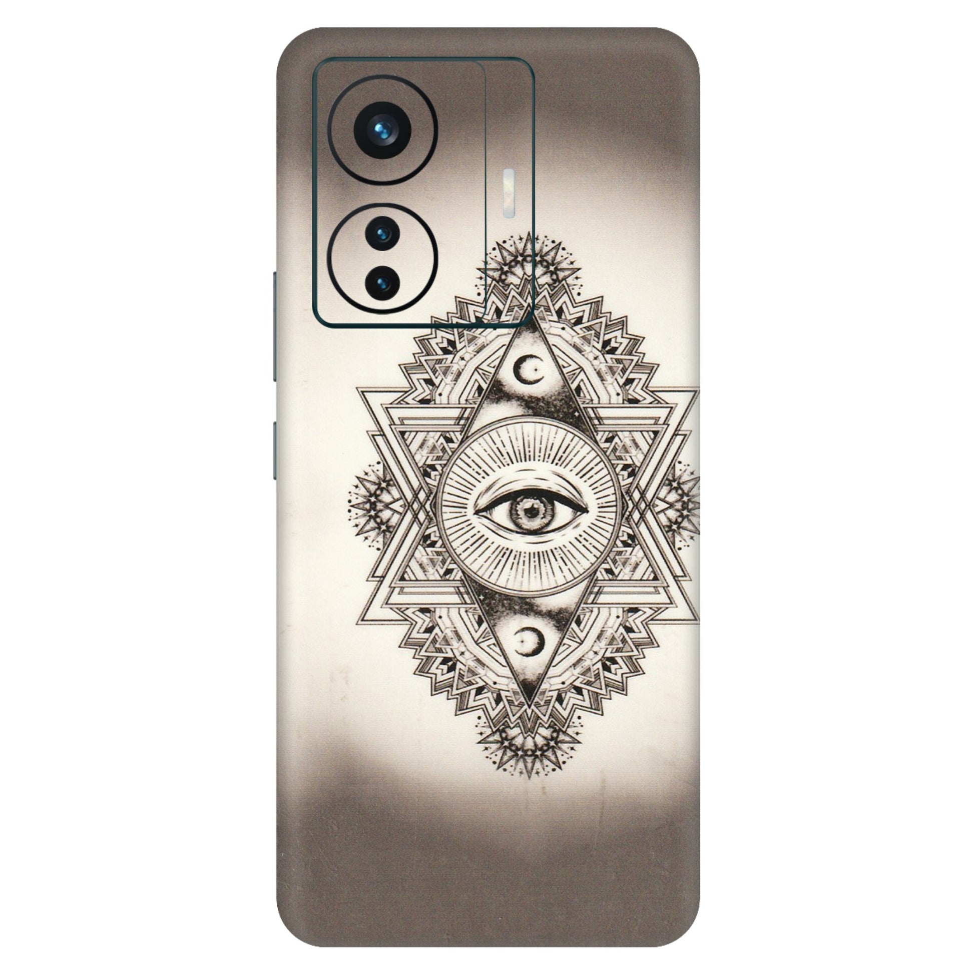 VIVO Z/V/X/T/U/S Series Phone Skins (All Models) - Illuminati Great Eye - Transparent Finish (T-14) Vivo T1 Pro (5G)