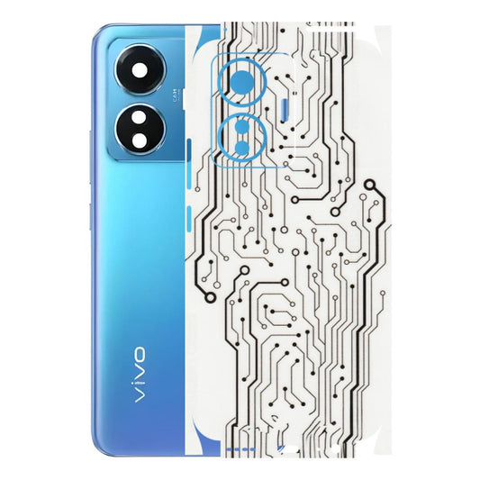 VIVO Z/V/X/T/U/S Series Phone Skins (All Models) - Tech Circuits - Transparent Finish (T-03) Vivo T1