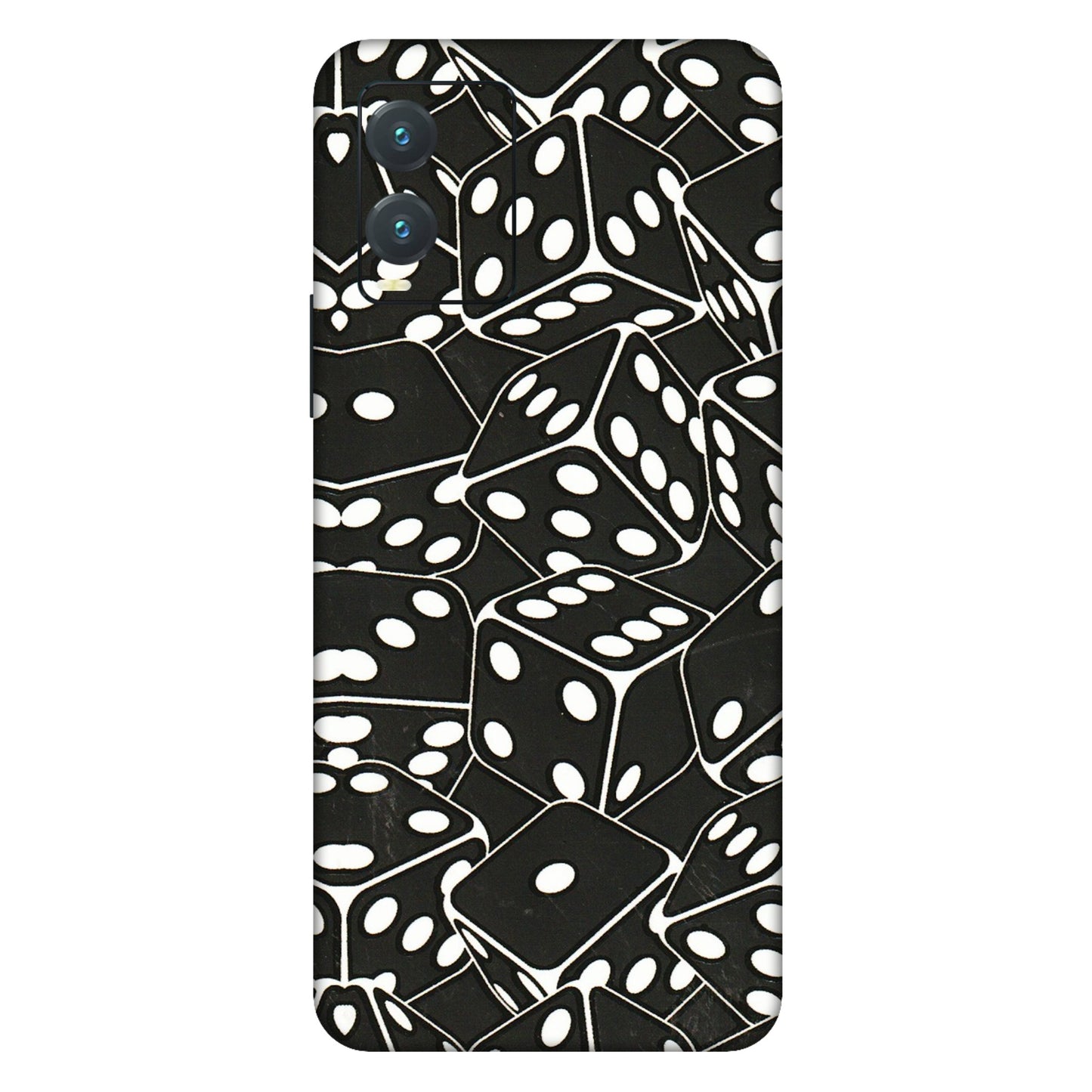 VIVO Z/V/X/T/U/S Series Phone Skins (All Models) - Big Black Dices - 3D Embossed Finish (L-106) Vivo T1X