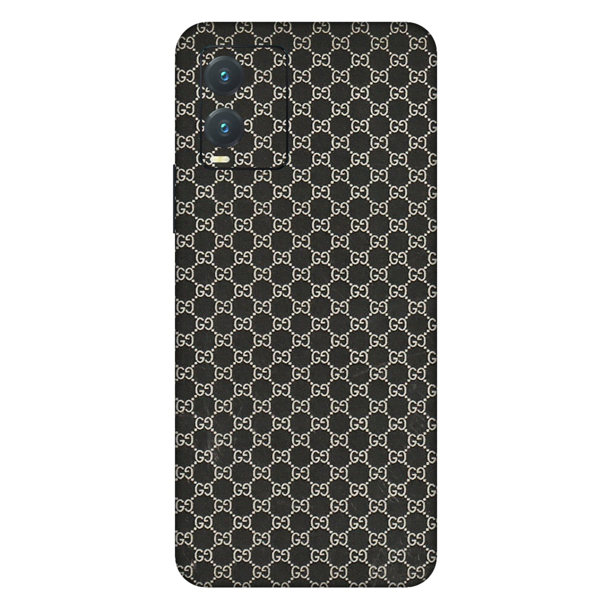 VIVO Z/V/X/T/U/S Series Phone Skins (All Models) - Black G Print - 3D Embossed Finish (L-109) Vivo T1X