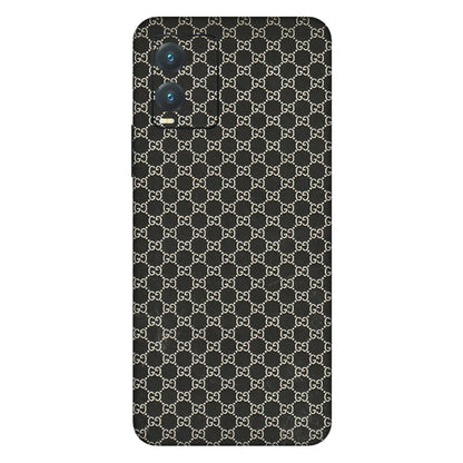VIVO Z/V/X/T/U/S Series Phone Skins (All Models) - Black G Print - 3D Embossed Finish (L-109) Vivo T1X