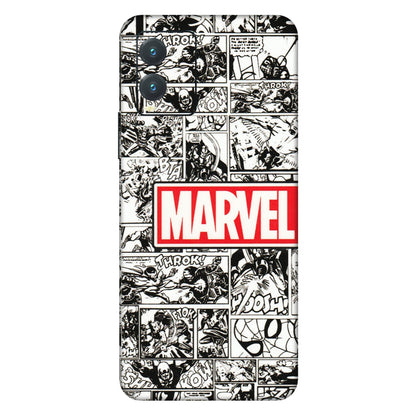 VIVO Z/V/X/T/U/S Series Phone Skins (All Models) - Marvel Comic - 3D Embossed Finish (L-171) Vivo T1X