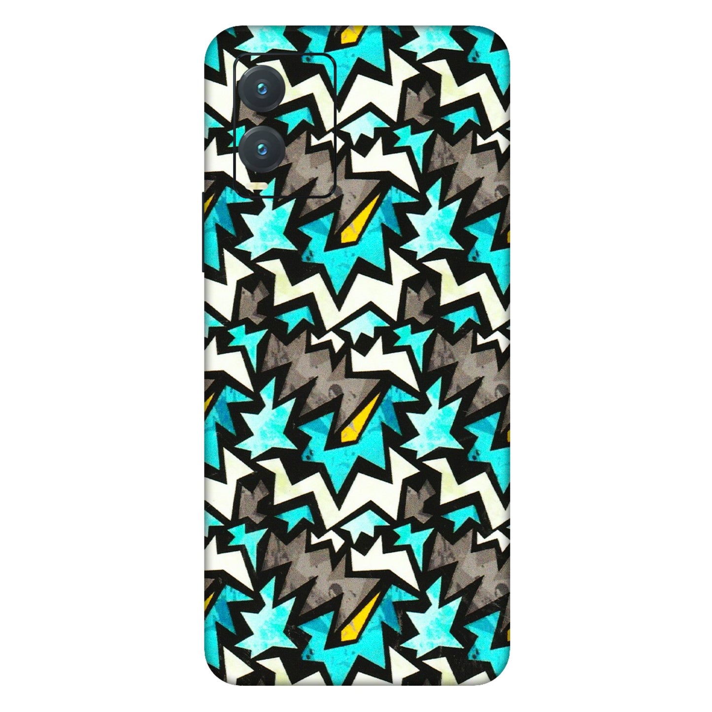 VIVO Z/V/X/T/U/S Series Phone Skins (All Models) - Funky Zig Zag - 3D Embossed Finish (L-223) Vivo T1X